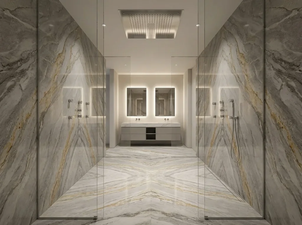 Large Shower Design Creating a Statement