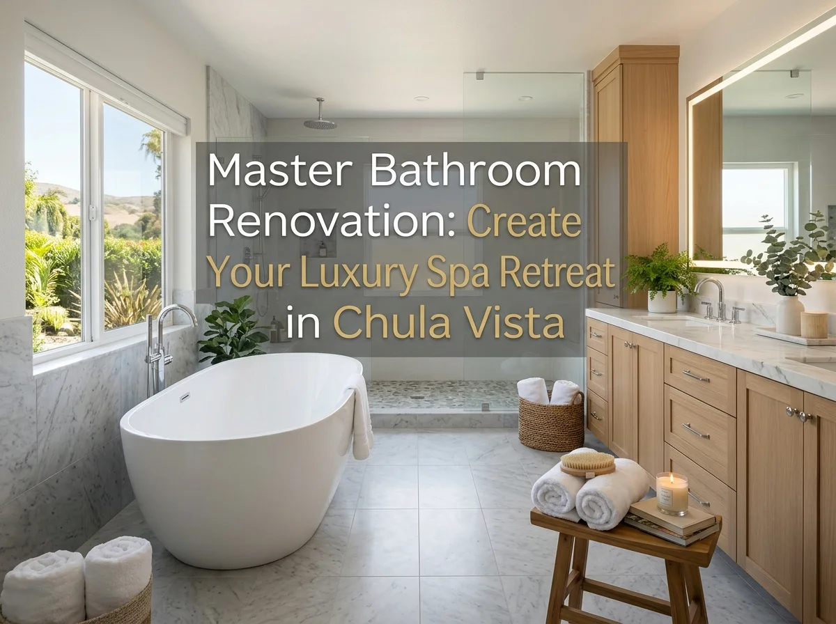 Master Bathroom Renovation Create Your Luxury Spa Retreat in Chula Vista