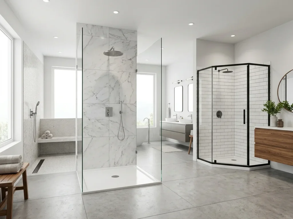 Types of Walk-In Showers What's Possible
