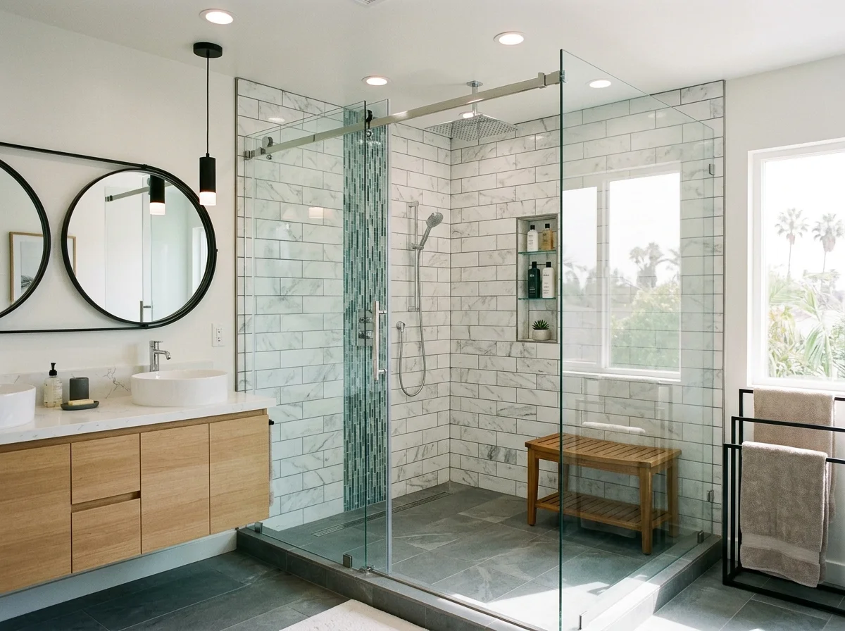 Walk-In Shower Installation Modern Designs & Options in Chula Vista