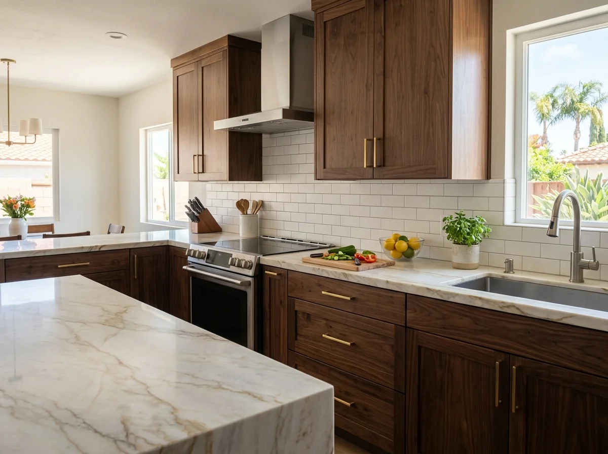 Kitchen Countertops & Custom Cabinets Materials & Designs in Chula Vista