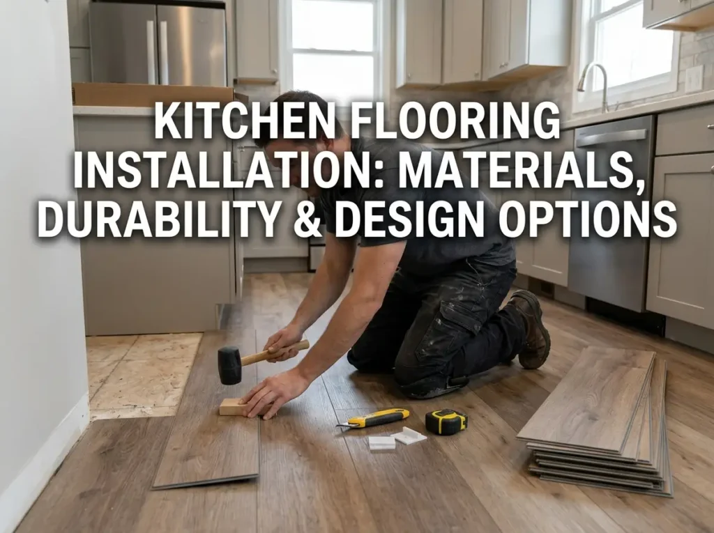 Kitchen Flooring Installation Materials, Durability & Design Options