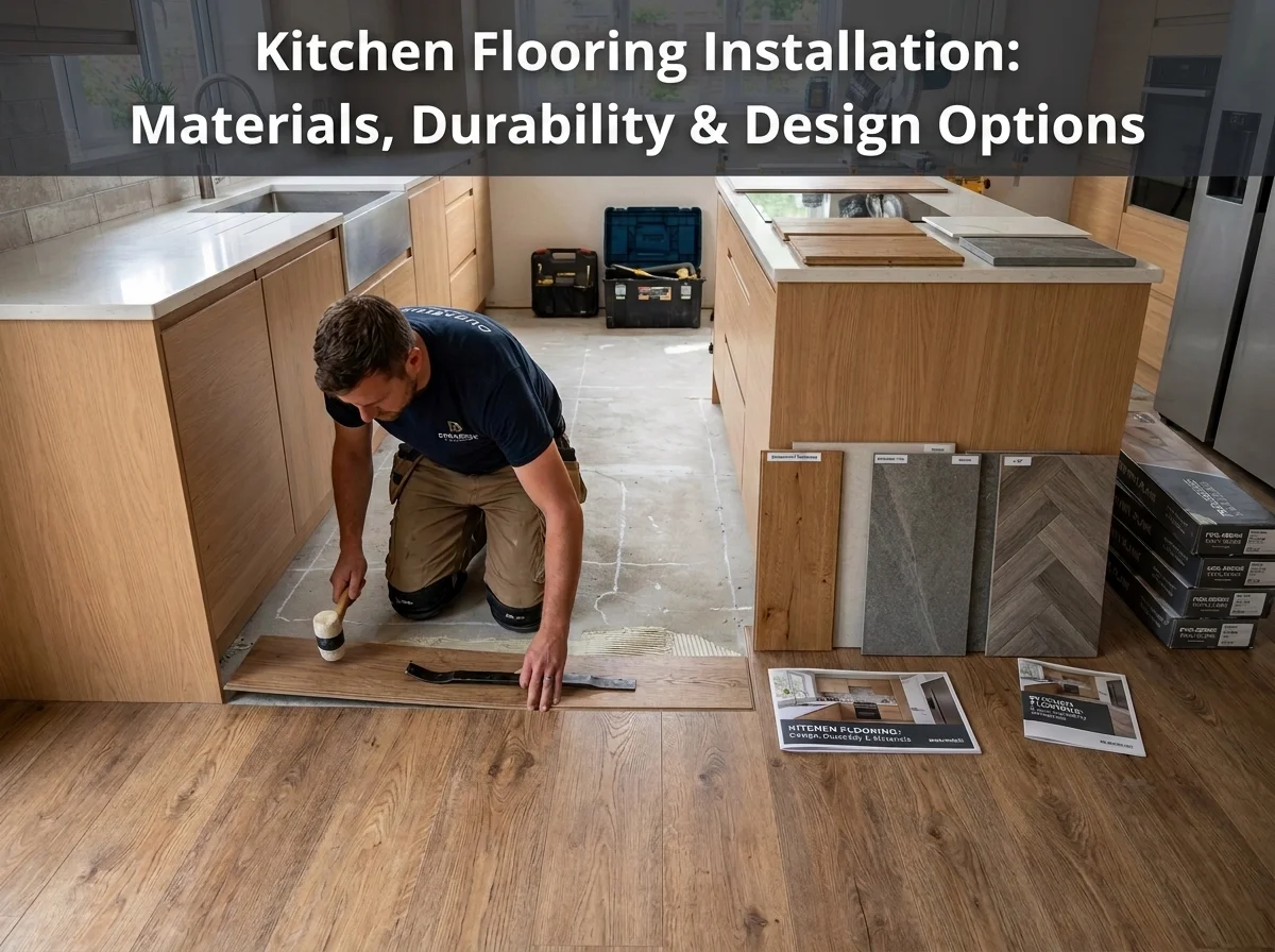 Kitchen Flooring Installation Materials, Durability & Design Options