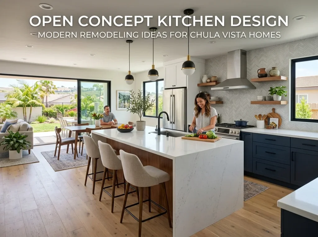 Open Concept Kitchen Design Modern Remodeling Ideas for Chula Vista Homes