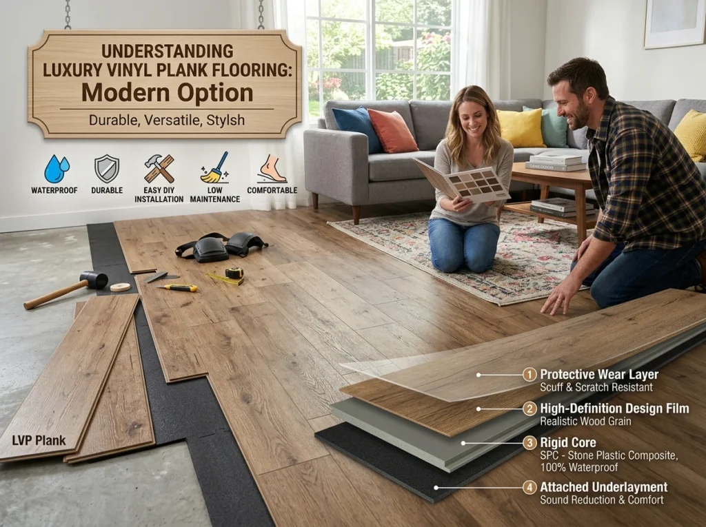 Understanding Luxury Vinyl Plank Flooring Modern Option