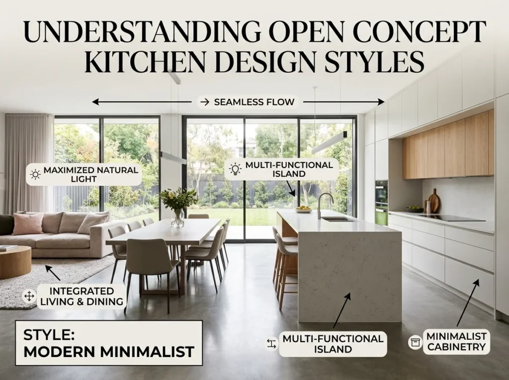 Understanding Open Concept Kitchen Design Styles
