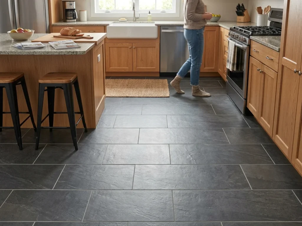Understanding Porcelain Tile Flooring Popular Kitchen Choice