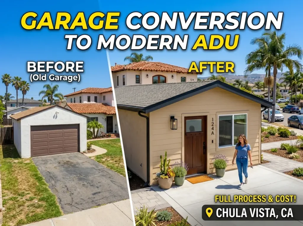 Garage Conversion to ADU in Chula Vista CA