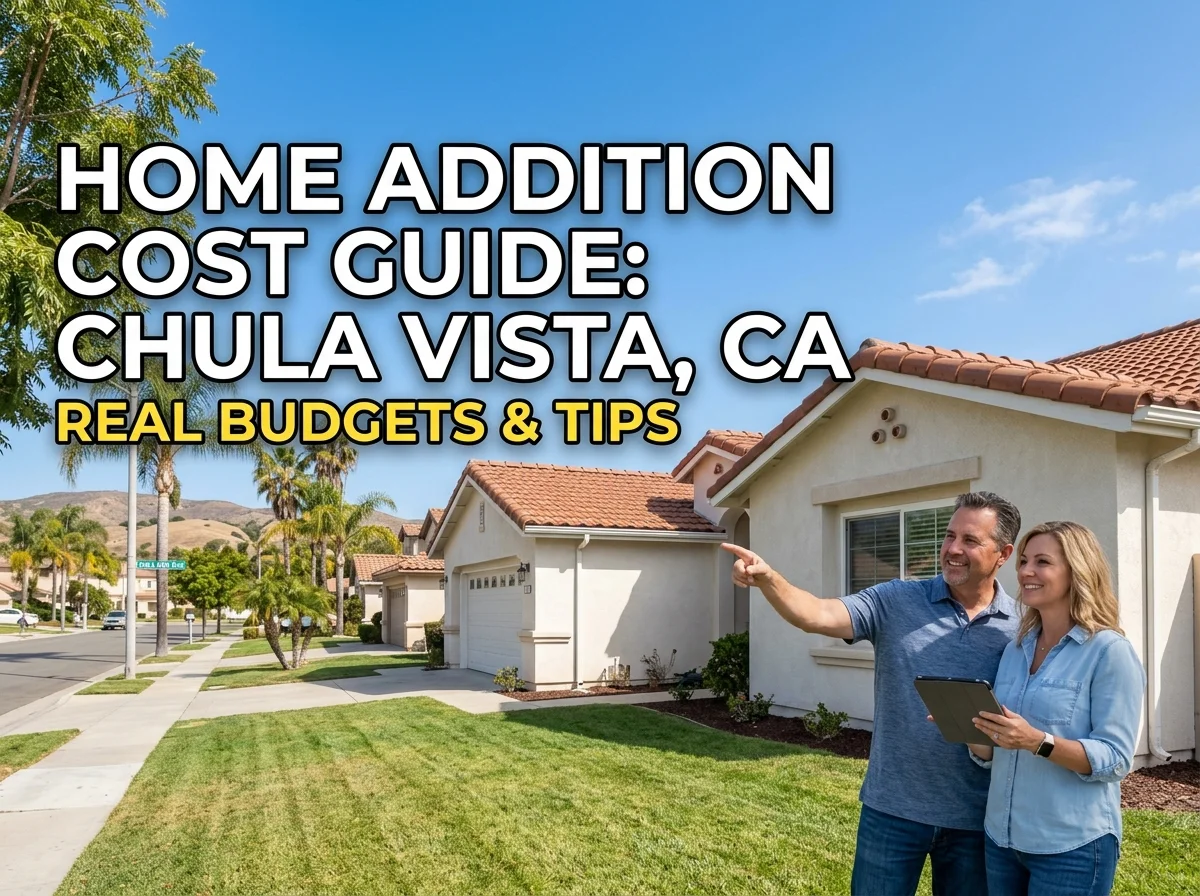 Home Addition Cost Guide for Chula Vista, CA Homeowners