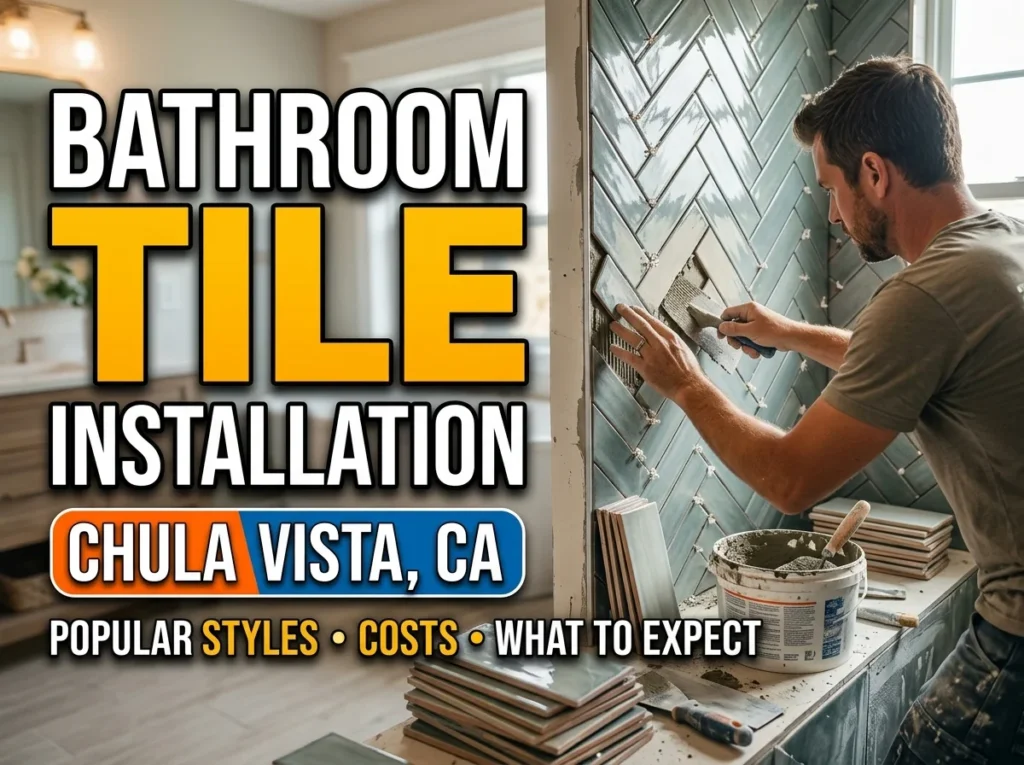 Bathroom Tile Installation in Chula Vista, CA Popular Styles, Costs, and What to Expect