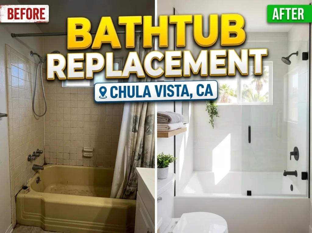 Bathtub Replacement in Chula Vista, CA Modern Solutions for Outdated Bathrooms
