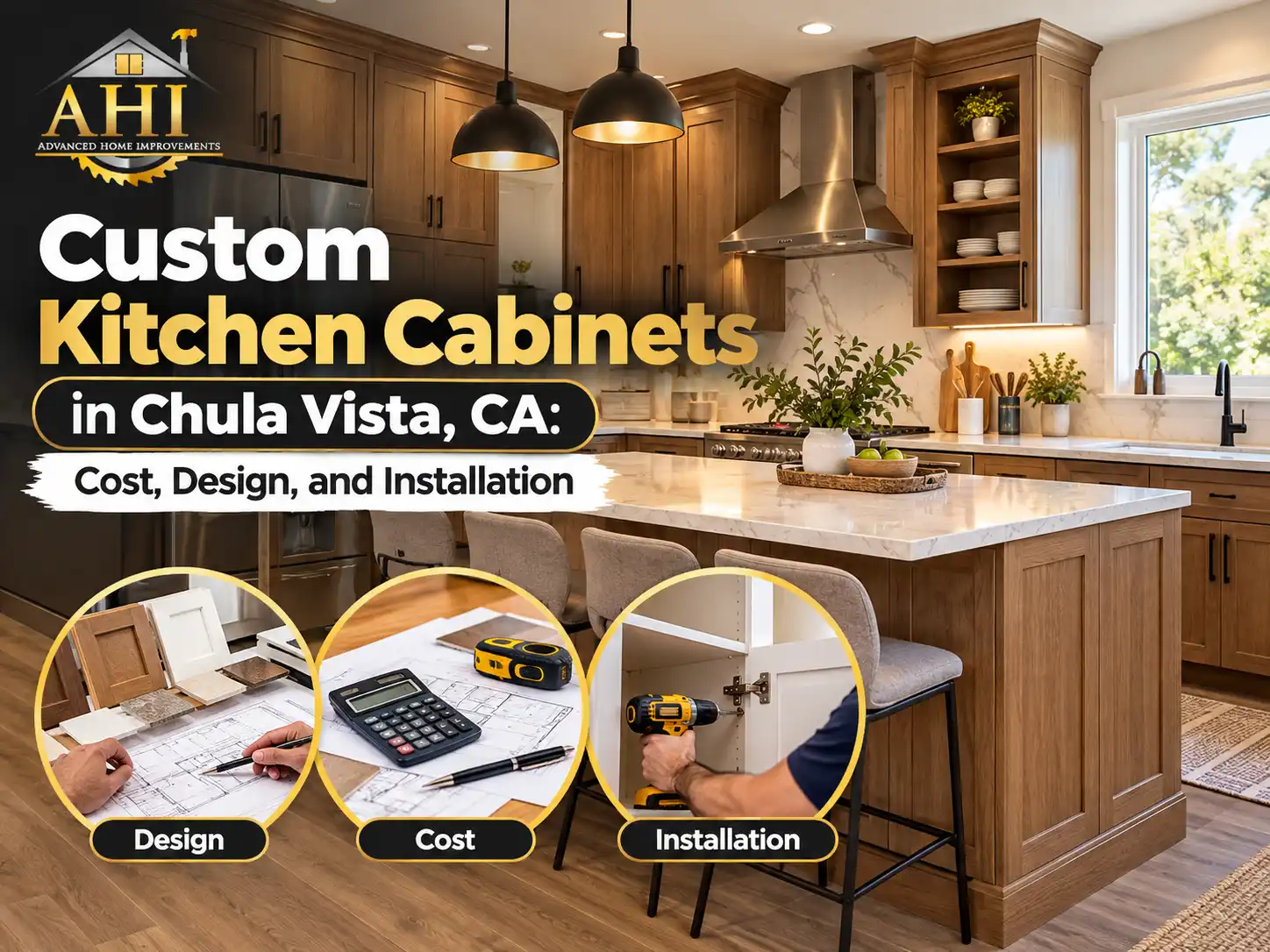 Custom Kitchen Cabinets in Chula Vista, CA Cost, Design, and Installation